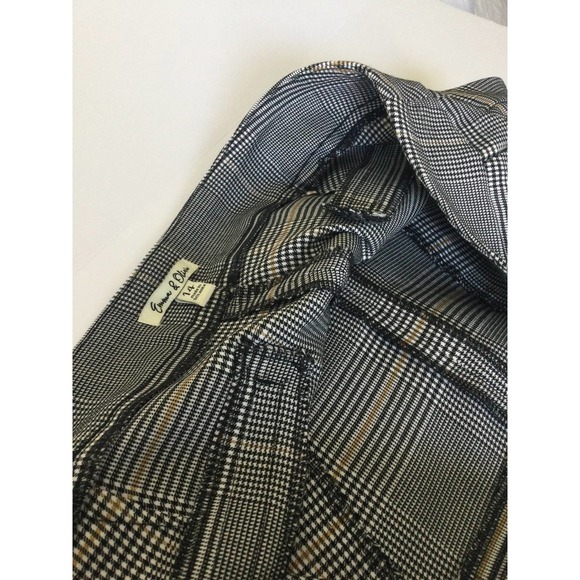 Emma & Olivia Designer Trousers Blk Beige Stripe Size 14 - Picture 5 of 6